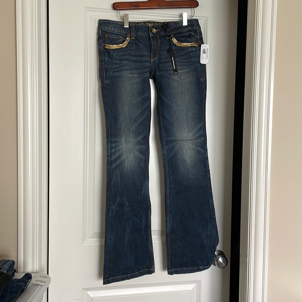 NWT flare dark denim express brand jeans